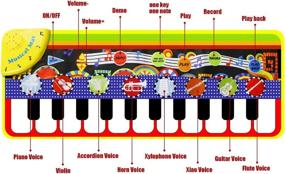 img 1 attached to 🎹 RenFox 43-Key Musical Keyboard Education, 3X14 Interactive with 2-Inch Display