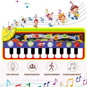img 2 attached to 🎹 RenFox 43-Key Musical Keyboard Education, 3X14 Interactive with 2-Inch Display