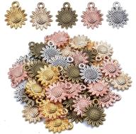 🌻 exquisite vintage sunflower charms: high-quality alloy pendant charms for diy jewelry crafts logo