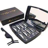 👁️ enhance your look with premium magnetic eyelashes set - 8 pcs, 2 styles, 3d reusable & ultra thin magnets logo