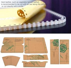 img 1 attached to 👜 Clear Acrylic Template Set for Zipper Wallet Handbag Making Stencil – Leather Craft Tool