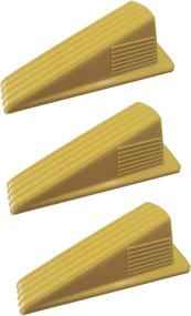 img 4 attached to 🚪 Shepherd Hardware 3763 Jumbo Rubber Door Wedge Set - Heavy Duty Yellow (Pack of 3)