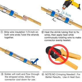 img 3 attached to 🔌 ELECFUN Waterproof Connectors: Ultimate Insulated Automotive Solution