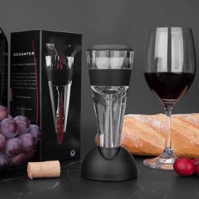 img 1 attached to Mafiti Wine Aerator Decanter Pourer - Ideal Birthday and Christmas Gifts for Women, Men, Him, Dad, Husband, on Father's Day, and Friends