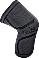 🏋️ riptgear knee compression sleeve - non-slip knee brace for working out - support for men and women - compression for runners knee, arthritis, running, knee pain relief logo