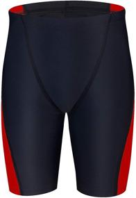 img 3 attached to Ubestyle Athletic Jammer Training U3010REDL Boys' Swimwear: Quality Performance for Active Young Swimmers