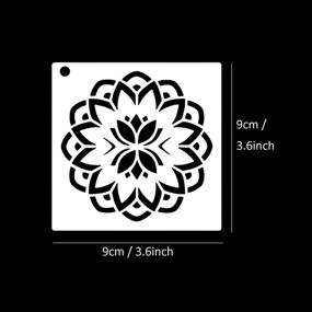 img 3 attached to Mandala Painting Templates Stencils Template