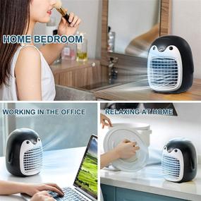 img 1 attached to Portable Conditioner Rechargeable Evaporative Humidifier Heating, Cooling & Air Quality and Air Conditioners