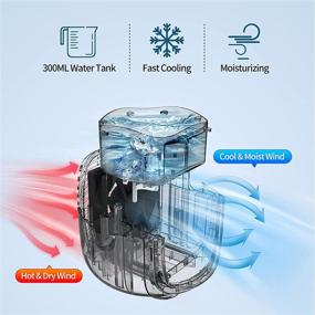 img 2 attached to Portable Conditioner Rechargeable Evaporative Humidifier Heating, Cooling & Air Quality and Air Conditioners