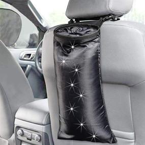 img 4 attached to 🚗 Convenient Car Trash Bag Container: Headrest-Attached Organizer for Vehicle Back Seat- Keep Your Car Clean!