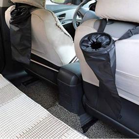 img 3 attached to 🚗 Convenient Car Trash Bag Container: Headrest-Attached Organizer for Vehicle Back Seat- Keep Your Car Clean!