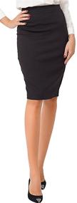 img 4 attached to 👗 Marycrafts Women's Office Business Pencil Skirt for Work
