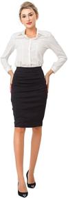 img 1 attached to 👗 Marycrafts Women's Office Business Pencil Skirt for Work