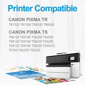 img 3 attached to 🖨️ VAKER Compatible Inkjet Printer Ink Cartridge Tray Replacement Canon PGI-280XXL CLI-281XXL 280 XXL 281 XXL PIXMA TR7520 TR8520 TS9520 TS9521C TS6320 TS6220 TS6120 TS8120 Printer (Pack of 5)