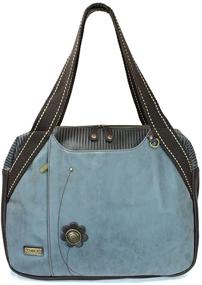 img 2 attached to Handbag Bowling BUTTERFLY Indigo Pleather Women's Handbags & Wallets