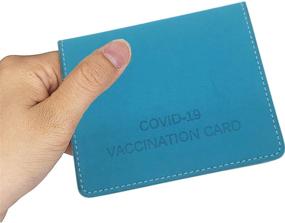 img 1 attached to 👜 Men's Leather Vaccination Wallet - Protect Your Vaccines, Practical Accessories