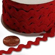🎨 versatile and vibrant: paper mart ric rac trim for sewing, art and craft in red - 7mm x 25 yds logo