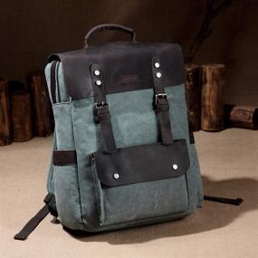 img 3 attached to 🎒 Timeless Leather Backpack - A Stylish and Comfortable Ergonomic Rucksack