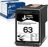 inkspirit remanufactured ink cartridge for hp 63 black - compatible with envy 4520, officejet 3830, deskjet 3630 - 1 pack logo