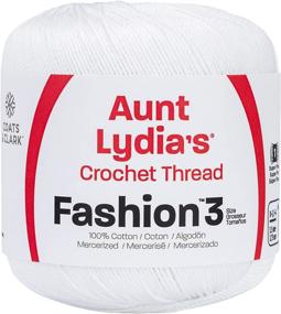 img 2 attached to Coats Crochet Fashion Thread in White - Optimal for Crocheting