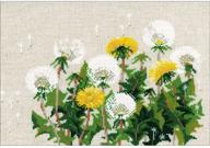 dandelions counted cross stitch kit 11 75x8 25 logo