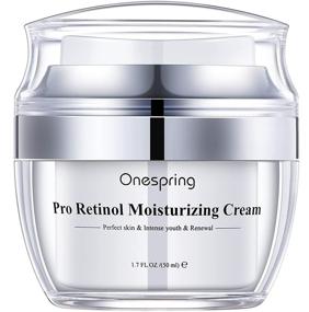 img 4 attached to 🌟 USA-Made Retinol Cream for Face - Onespring Wrinkle Cream with Collagen, Hyaluronic Acid, and Anti-Aging Properties. Day and Night Serum with Retinol Complex for Women - Effective Firming and Anti-Wrinkle Solution