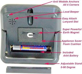 img 3 attached to ⏲️ eTradewinds Stainless Steel Digital Kitchen Timer - Silver - Strong Magnetic Back - Kickstand - Loud Alarm - Large Display - Auto Memory - Auto Shut-Off - Model eT-26 (Silver)