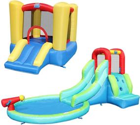 img 4 attached to 🌊 Thrilling ACTION AIR Waterslide Inflatables for an Unforgettable Thanksgiving Celebration