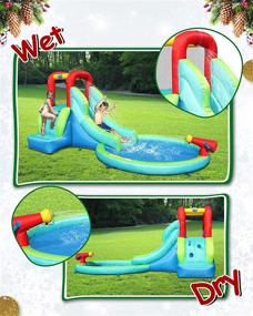 img 2 attached to 🌊 Thrilling ACTION AIR Waterslide Inflatables for an Unforgettable Thanksgiving Celebration