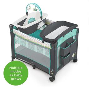 img 3 attached to 🧸 Ingenuity Smart and Simple Packable Portable Playard with Changing Table - Ridgedale: Versatile and Convenient Baby Essential