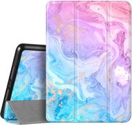 hepix ipad case 10.2 - purple blue pink marble shockproof cover with pencil holder - compatible with ipad 9th 8th 7th gen - auto sleep/wake - a2270 a2428 a2429 a2197 a2198 a2200 - 2019 2020 2021 logo