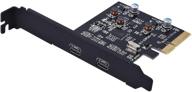 💻 карта pci-e yeeliya usb 3.1 gen 2 (10gbps) с 2 портами usb-c для настольного пк - совместима с windows логотип