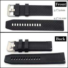 img 3 attached to Convenient Quick Release Silicone Watch Bands for Women's Watches
