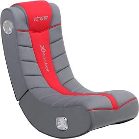 img 4 attached to 🪑 X Rocker Extreme III 2.0 Gaming Rocker Chair with Audio System in Black/Red, Dimensions: 26 x 17.5 x 17