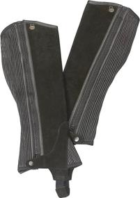 img 1 attached to Top-quality Ovation Childs Ribbed Suede Half Chaps for comfortable and stylish riding