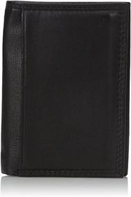 img 4 attached to Buxton Men's Emblem Genuine Leather Threefold Wallet