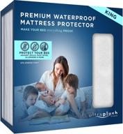 🛌 ultimate king size waterproof mattress protector - defend against bedwetting, bed cover+ logo