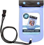 📱 waterproof pouch & dry bag: lewis n. clark waterseals triple seal for cell phone or tablet - ideal for kayaking, canoeing, pool, beach - medium (5.6x4.5) логотип