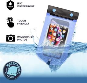 img 2 attached to 📱 Waterproof Pouch & Dry Bag: Lewis N. Clark WaterSeals Triple Seal for Cell Phone or Tablet - Ideal for Kayaking, Canoeing, Pool, Beach - Medium (5.6x4.5)