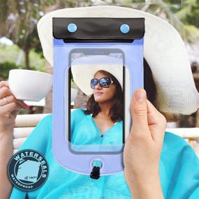 img 1 attached to 📱 Waterproof Pouch & Dry Bag: Lewis N. Clark WaterSeals Triple Seal for Cell Phone or Tablet - Ideal for Kayaking, Canoeing, Pool, Beach - Medium (5.6x4.5)
