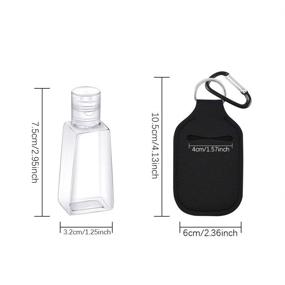 img 3 attached to DKAF Refillable Keychain Container Carriers Black