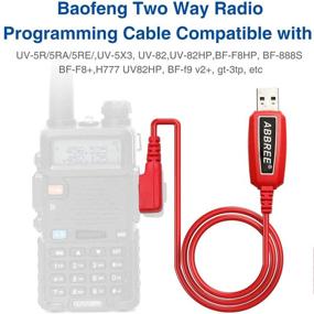 img 2 attached to ABBREE & Baofeng USB Programming Cable PL2303: Chirp Support for Ham and GMRS Radios - UV-5R, BF-F8HP, BF-888S, UV82HP, GT-3, UV-9S, BF-R3 GM-30 GM-N1 (Red)