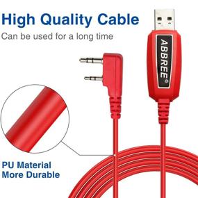 img 1 attached to ABBREE & Baofeng USB Programming Cable PL2303: Chirp Support for Ham and GMRS Radios - UV-5R, BF-F8HP, BF-888S, UV82HP, GT-3, UV-9S, BF-R3 GM-30 GM-N1 (Red)