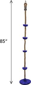 img 1 attached to Blue Climbing Rope with Disc Swing - Outdoor Playset Equipment by Squirrel Products