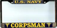 corpsman license plate frame included logo