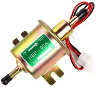highly efficient electric inline fuel pump 12v - perfect universal solution for low 🔌 pressure gas, diesel, and gasoline transfer for carburetor lawnmower - operates perfectly at 4-7 psi logo