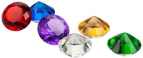 img 1 attached to Diamond Jewels in Acrylic Gemstones (1.75 inches, Set of 12)