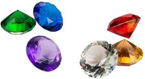 img 3 attached to Diamond Jewels in Acrylic Gemstones (1.75 inches, Set of 12)