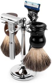 img 3 attached to 🪒 QSHAVE Deluxe Chrome Shaving Accessories: Perfect Shave & Hair Removal for Men's Grooming