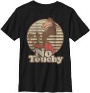 футболка для мальчиков "👕 пятый солнечный император's new groove no touchy boy's solid crew tee - стильная и безопасная рубашка для мальчиков! логотип